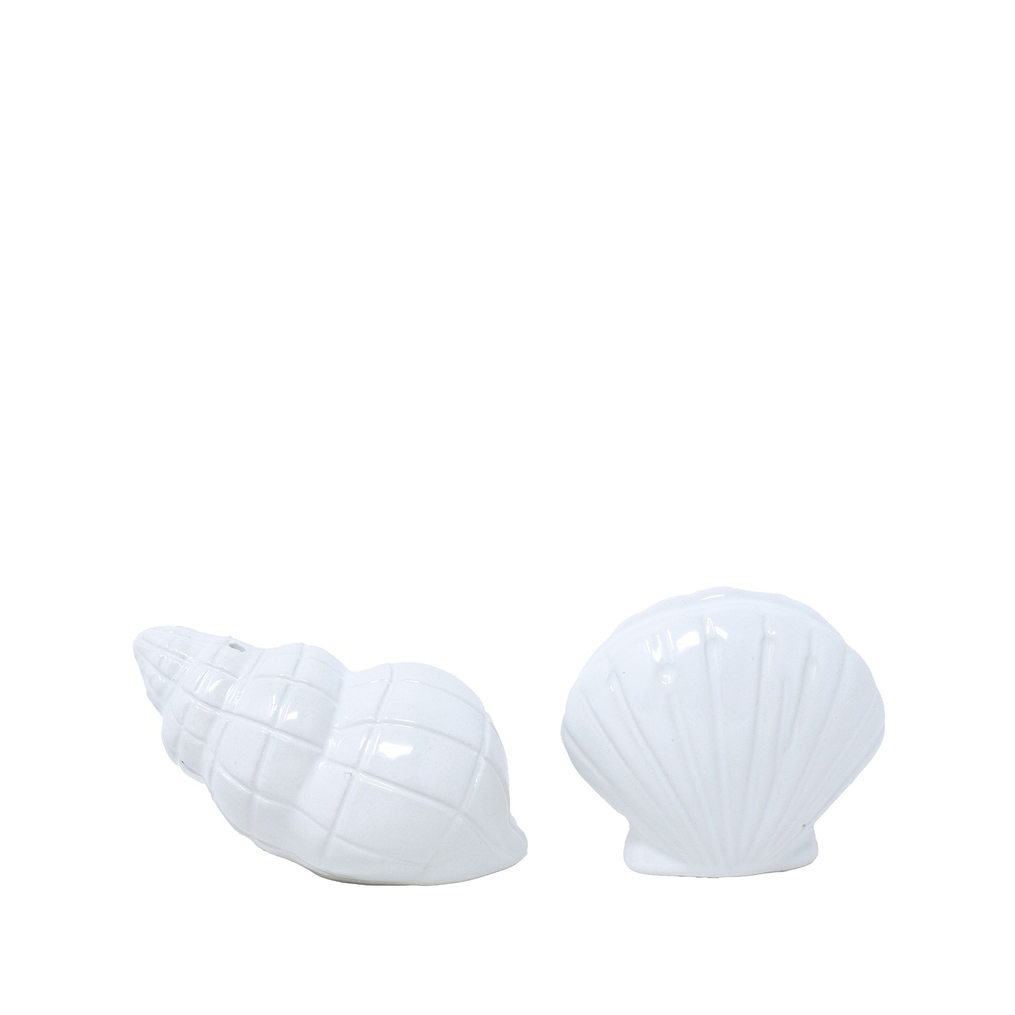CERAMIC SALT AND PEPPER SHAKERS | RESORT WHITE