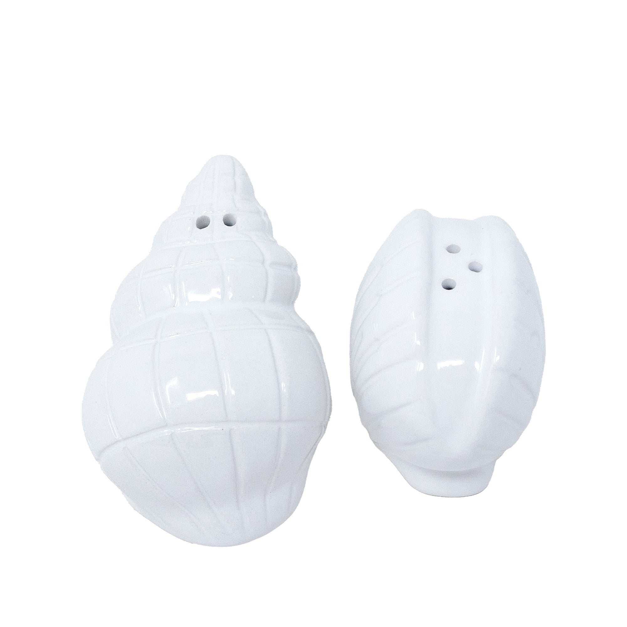 CERAMIC SALT AND PEPPER SHAKERS | RESORT WHITE