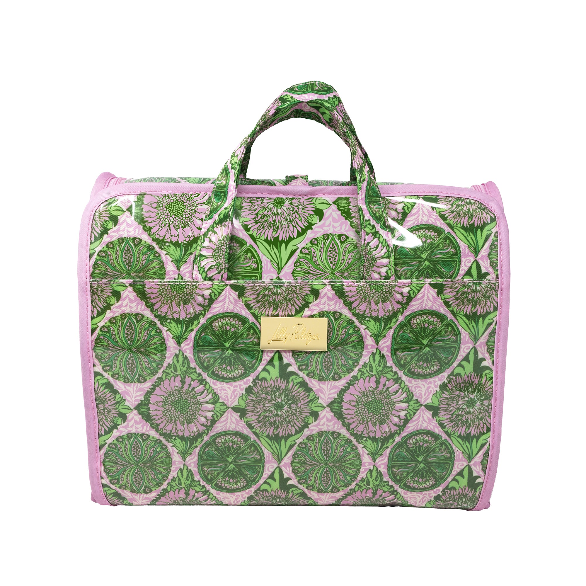 HANGING TOILETRY BAG TROPICAL TILES