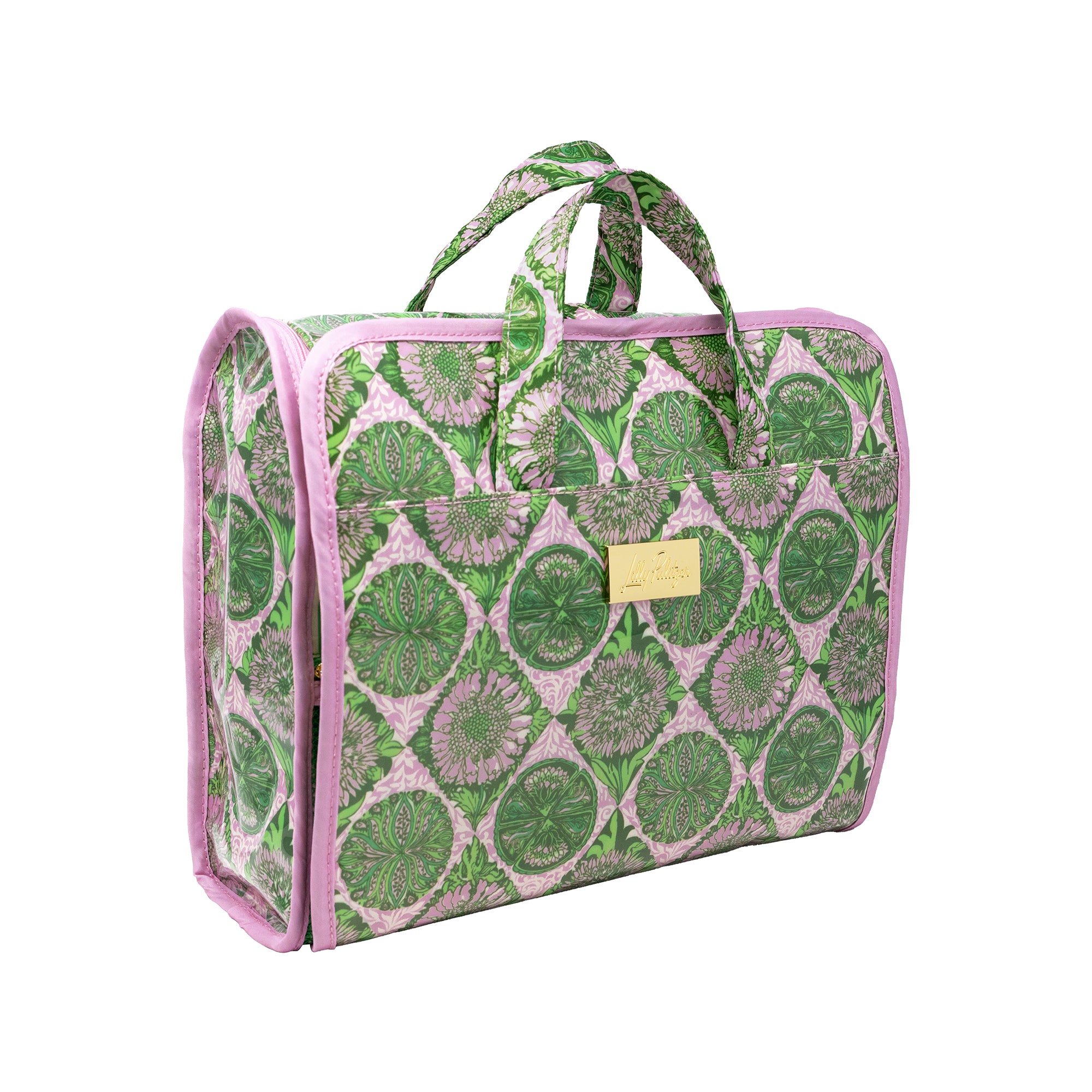 HANGING TOILETRY BAG TROPICAL TILES