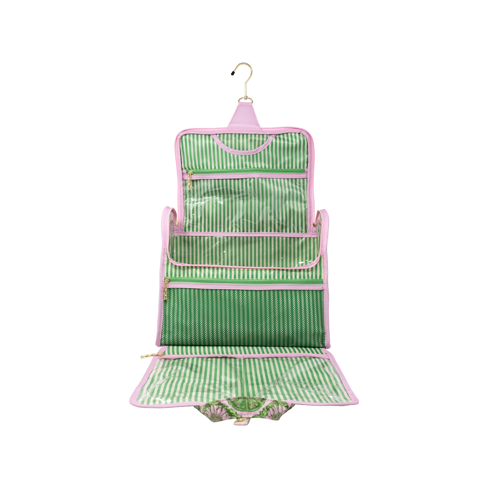 HANGING TOILETRY BAG TROPICAL TILES