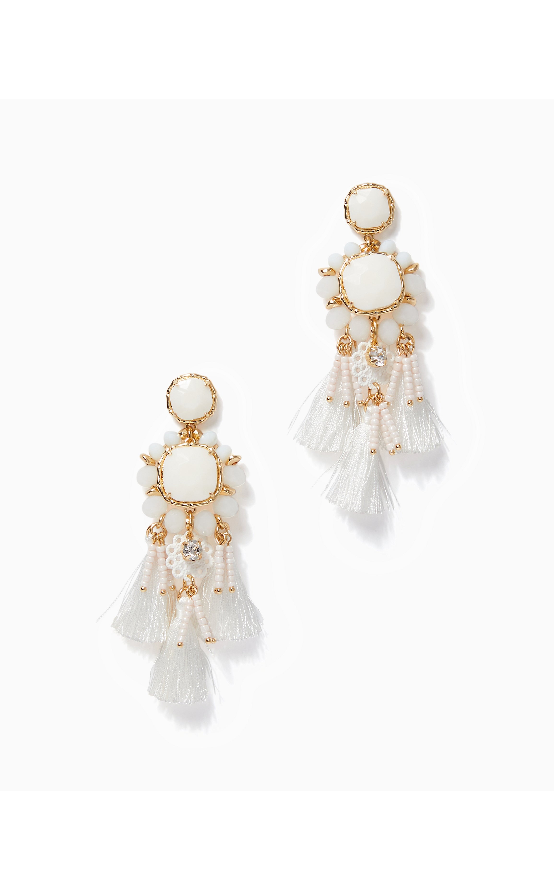 Waterside Earrings | Resort White