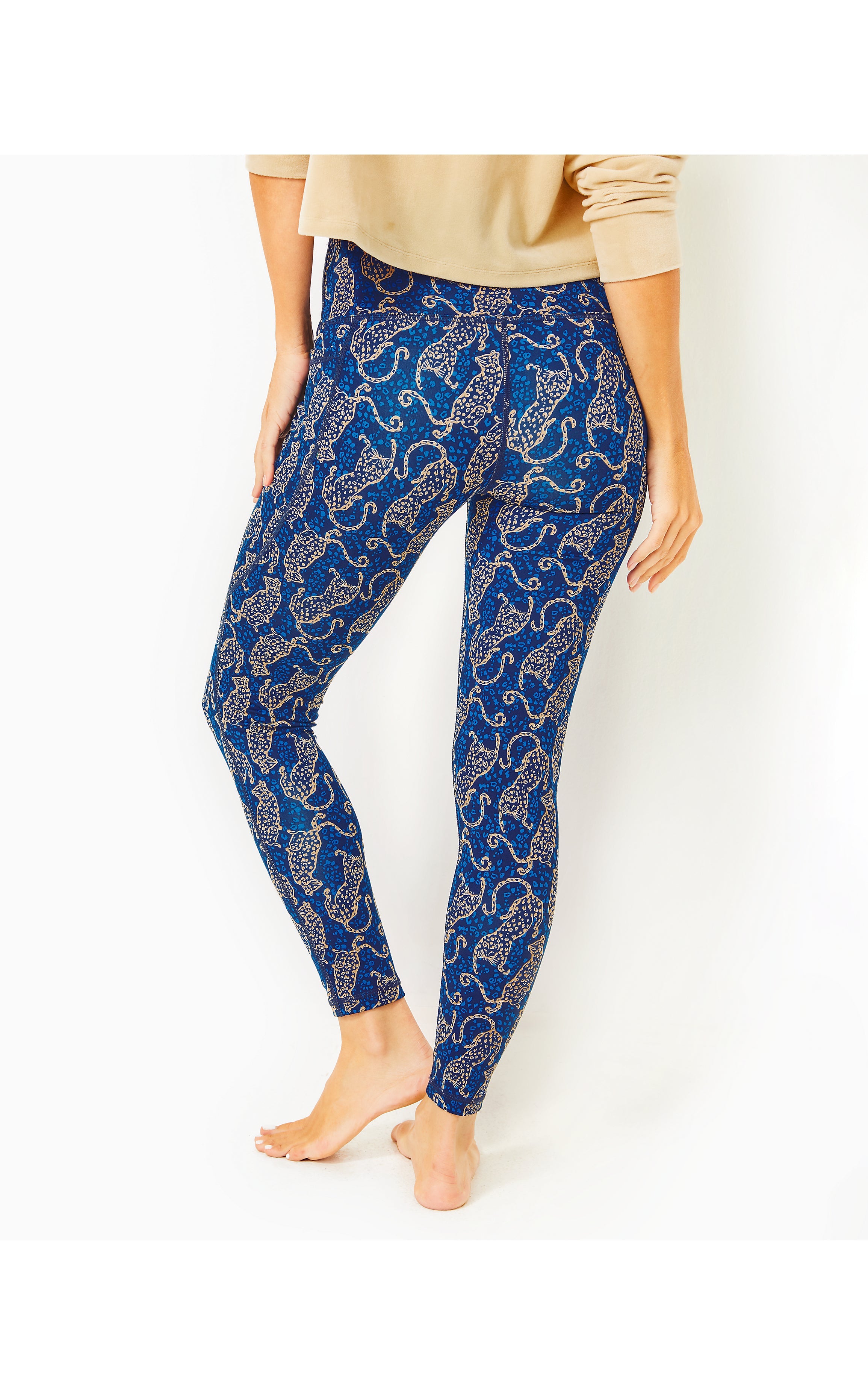 South Beach High Rise Legging UPF 50+ | Low Tide Navy Easy To Spot